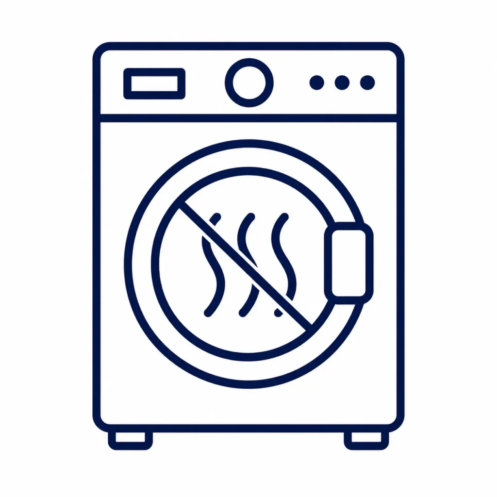 Dryer not heating repair icon