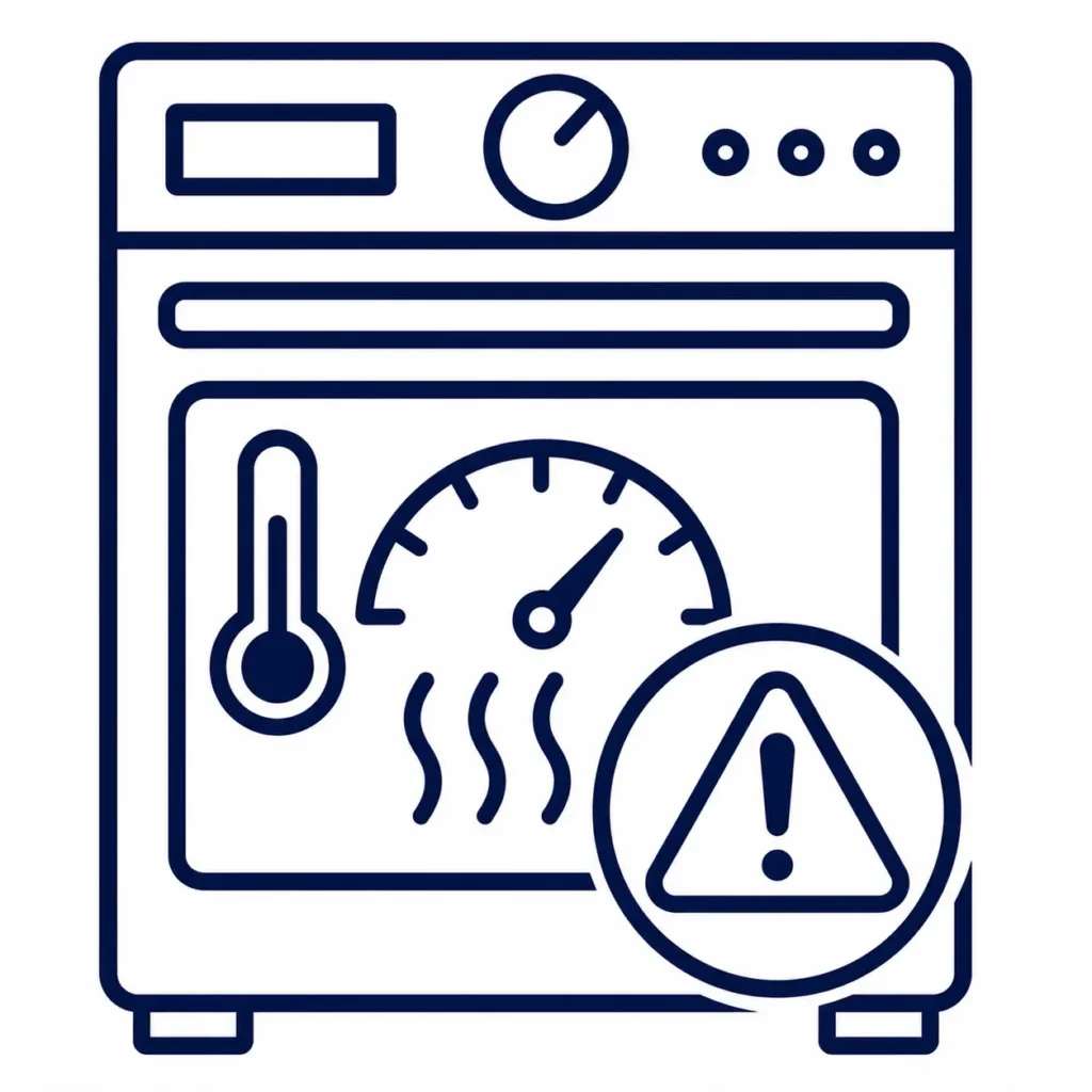 Oven temperature problems repair icon