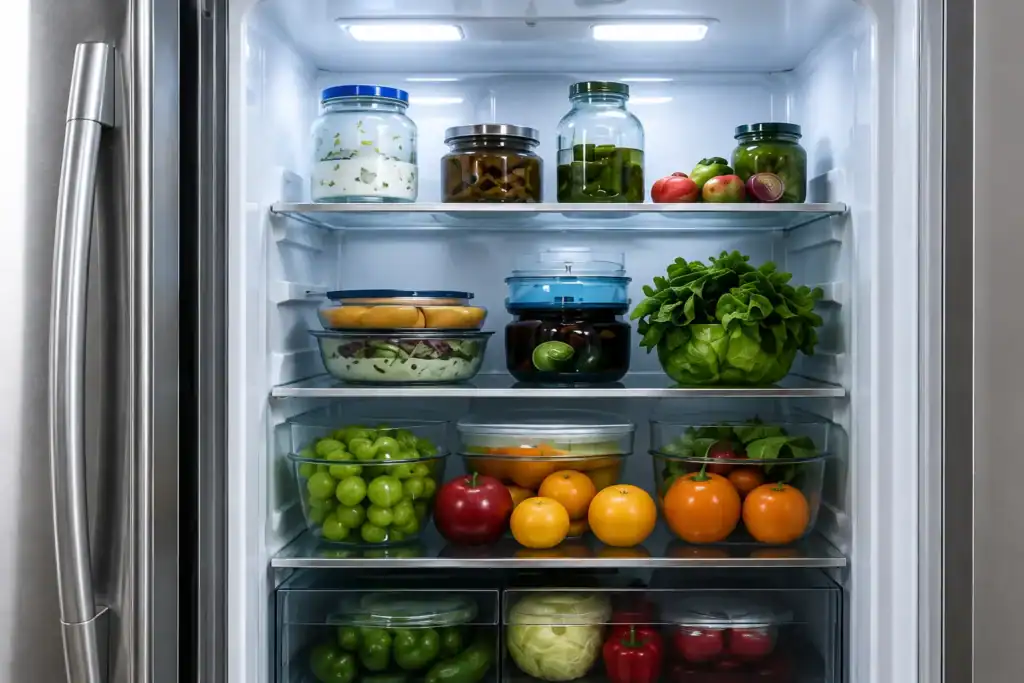 Open refrigerator interior for refrigerator cooling troubleshooting guide