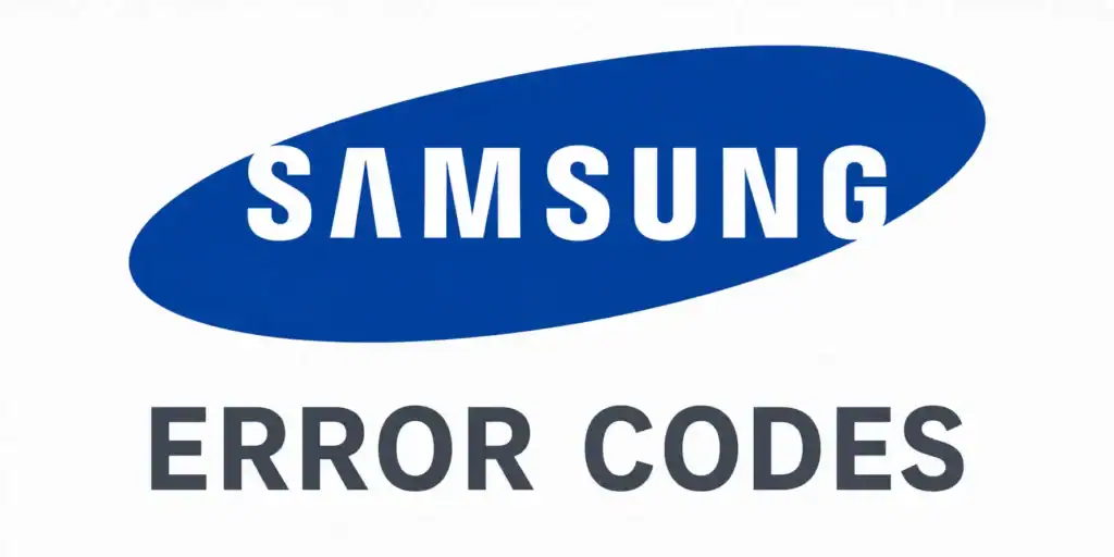 samsung eror codes
